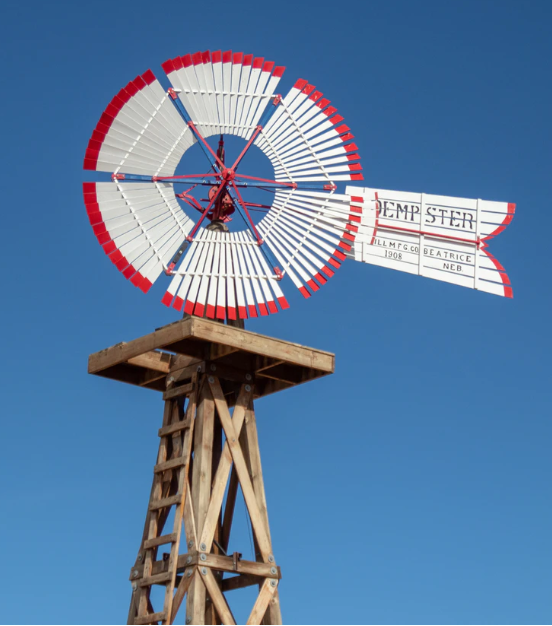 Figure 1: Red and White Windmill, courtesy of Jim Reardan at unsplash.com.
