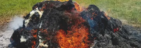 Hay Bale Fire / Combustion