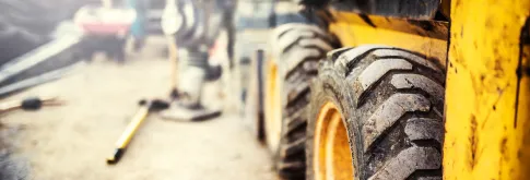 Tractor at Wrecking Yard