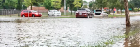 Stormwater in a street