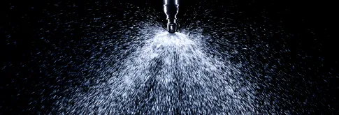 Sprinkler spraying water