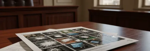 Documents on a table