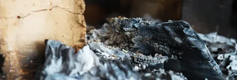 Charred paper