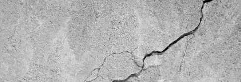 Cracked concrete