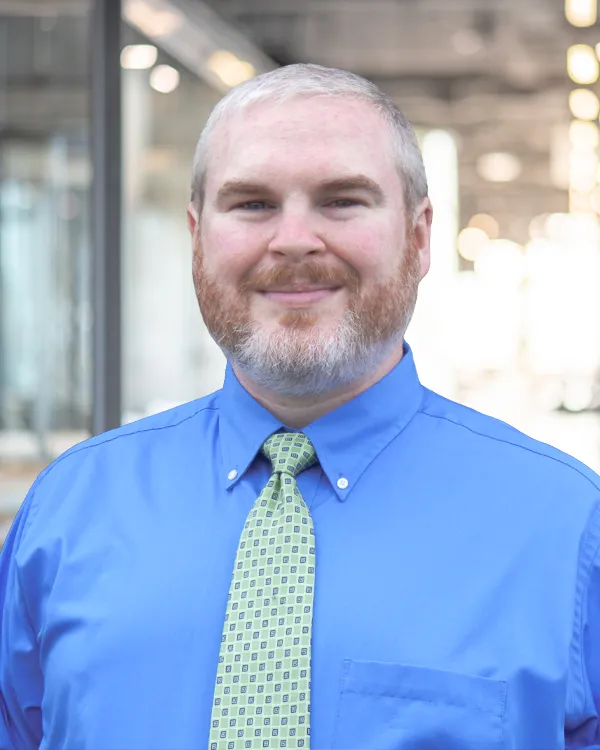 Luke Meadows in a tie